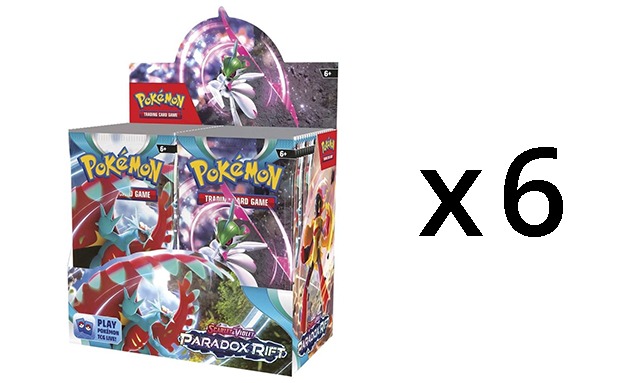 Pokemon SV4 Paradox Rift Booster Box CASE (6 Booster Boxes